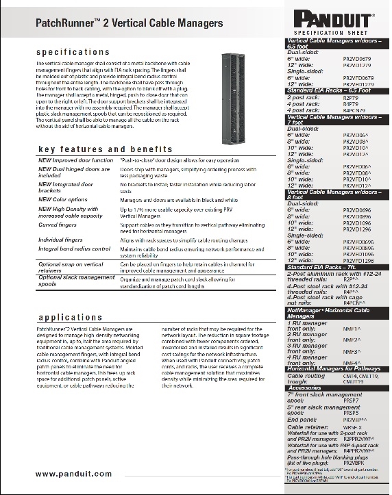 Specification Sheet